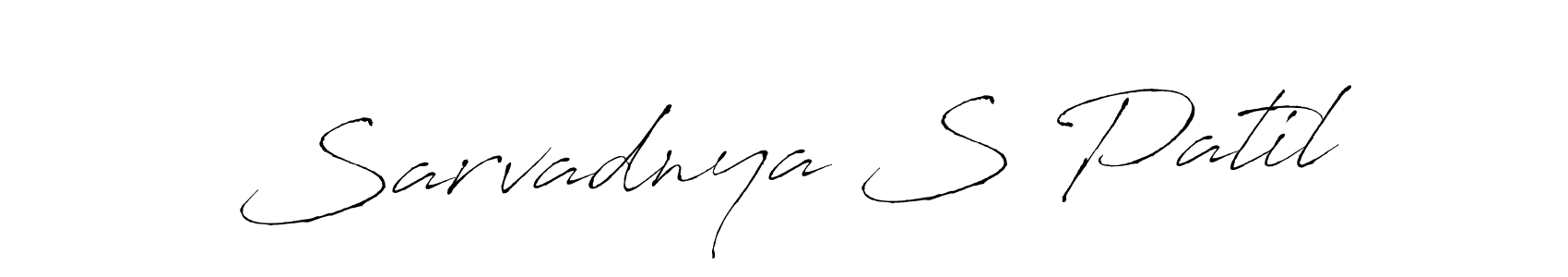 Design your own signature with our free online signature maker. With this signature software, you can create a handwritten (Antro_Vectra) signature for name Sarvadnya S Patil. Sarvadnya S Patil signature style 6 images and pictures png
