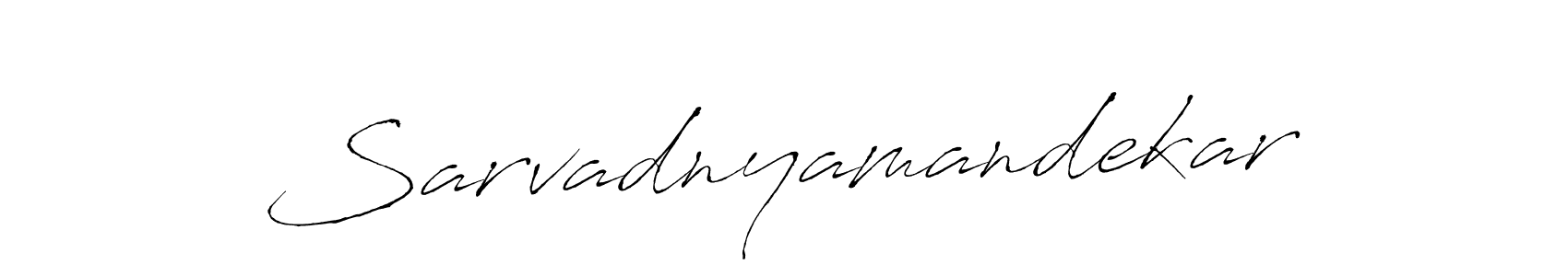 How to make Sarvadnyamandekar signature? Antro_Vectra is a professional autograph style. Create handwritten signature for Sarvadnyamandekar name. Sarvadnyamandekar signature style 6 images and pictures png