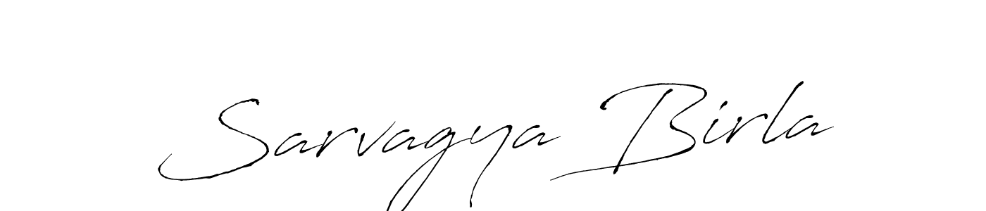 How to make Sarvagya Birla name signature. Use Antro_Vectra style for creating short signs online. This is the latest handwritten sign. Sarvagya Birla signature style 6 images and pictures png