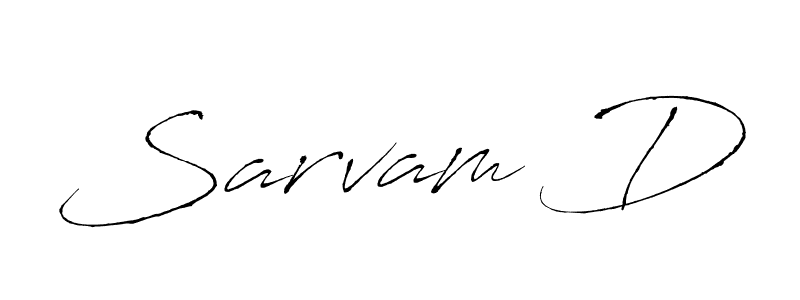 if you are searching for the best signature style for your name Sarvam D. so please give up your signature search. here we have designed multiple signature styles  using Antro_Vectra. Sarvam D signature style 6 images and pictures png