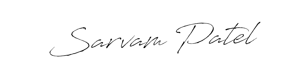 Design your own signature with our free online signature maker. With this signature software, you can create a handwritten (Antro_Vectra) signature for name Sarvam Patel. Sarvam Patel signature style 6 images and pictures png