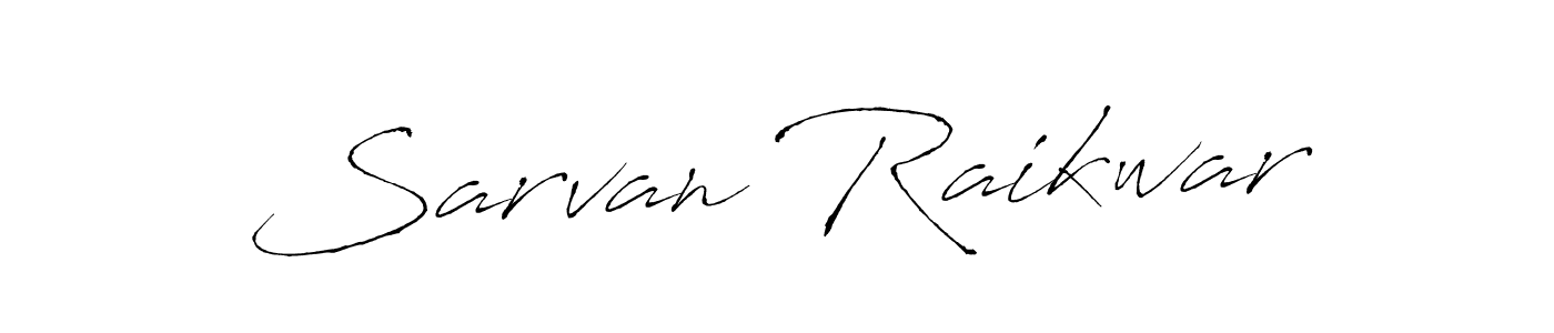 It looks lik you need a new signature style for name Sarvan Raikwar. Design unique handwritten (Antro_Vectra) signature with our free signature maker in just a few clicks. Sarvan Raikwar signature style 6 images and pictures png