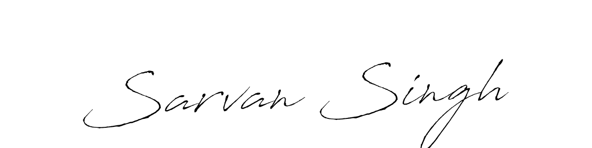 How to make Sarvan Singh name signature. Use Antro_Vectra style for creating short signs online. This is the latest handwritten sign. Sarvan Singh signature style 6 images and pictures png