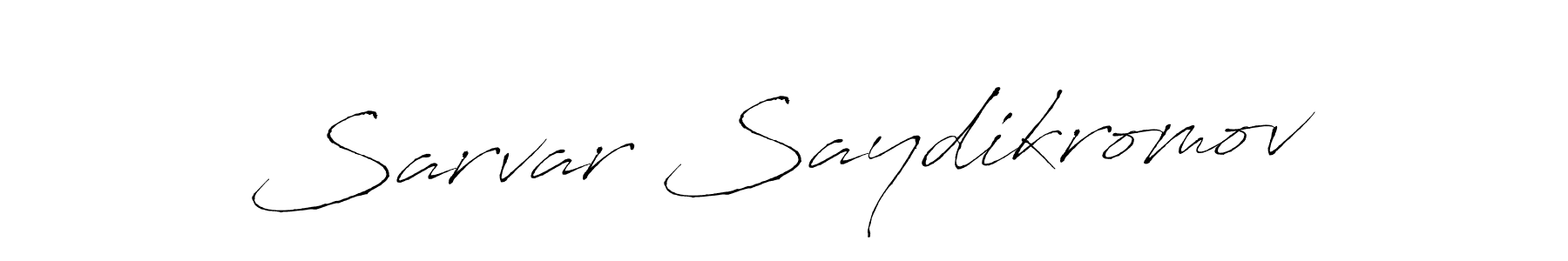 Create a beautiful signature design for name Sarvar Saydikromov. With this signature (Antro_Vectra) fonts, you can make a handwritten signature for free. Sarvar Saydikromov signature style 6 images and pictures png