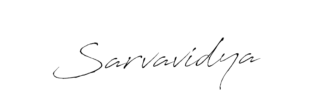 Sarvavidya stylish signature style. Best Handwritten Sign (Antro_Vectra) for my name. Handwritten Signature Collection Ideas for my name Sarvavidya. Sarvavidya signature style 6 images and pictures png