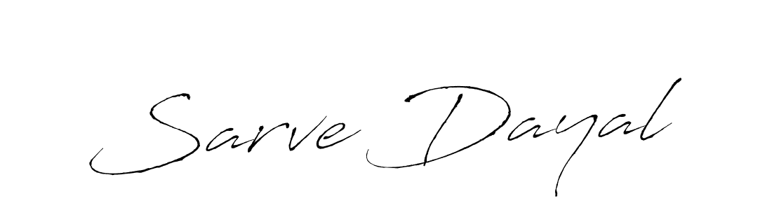 Design your own signature with our free online signature maker. With this signature software, you can create a handwritten (Antro_Vectra) signature for name Sarve Dayal. Sarve Dayal signature style 6 images and pictures png