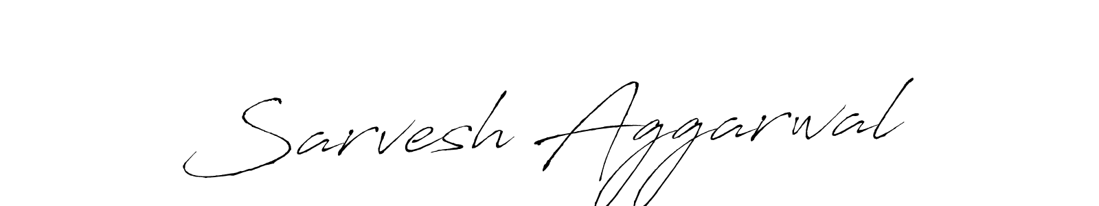 Make a beautiful signature design for name Sarvesh Aggarwal. With this signature (Antro_Vectra) style, you can create a handwritten signature for free. Sarvesh Aggarwal signature style 6 images and pictures png