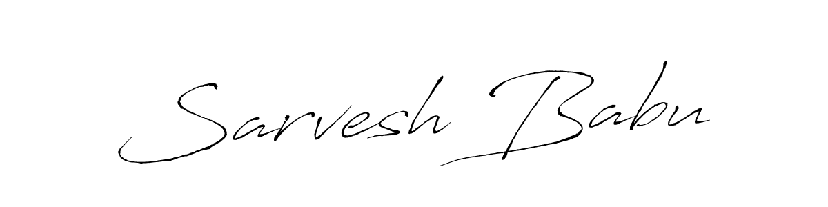 The best way (Antro_Vectra) to make a short signature is to pick only two or three words in your name. The name Sarvesh Babu include a total of six letters. For converting this name. Sarvesh Babu signature style 6 images and pictures png