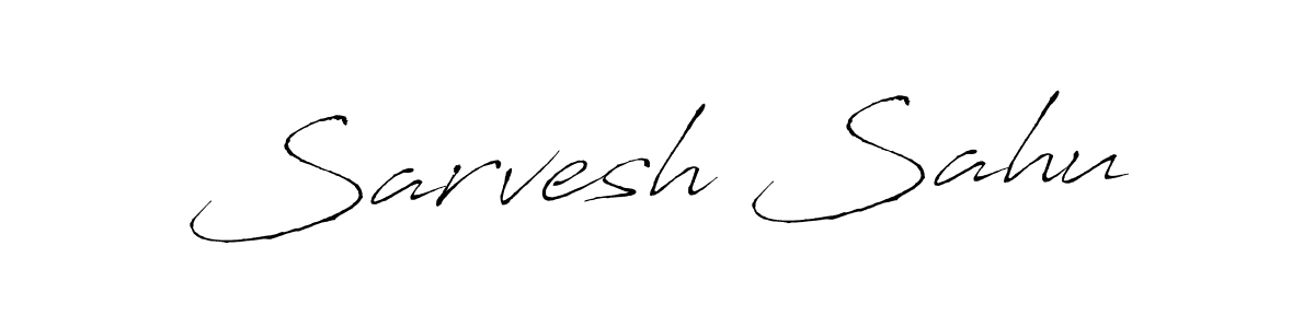 Make a beautiful signature design for name Sarvesh Sahu. With this signature (Antro_Vectra) style, you can create a handwritten signature for free. Sarvesh Sahu signature style 6 images and pictures png