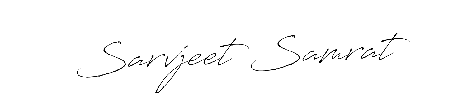 Create a beautiful signature design for name Sarvjeet Samrat. With this signature (Antro_Vectra) fonts, you can make a handwritten signature for free. Sarvjeet Samrat signature style 6 images and pictures png