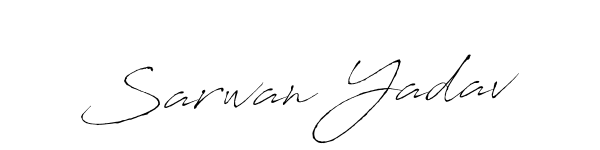 You should practise on your own different ways (Antro_Vectra) to write your name (Sarwan Yadav) in signature. don't let someone else do it for you. Sarwan Yadav signature style 6 images and pictures png