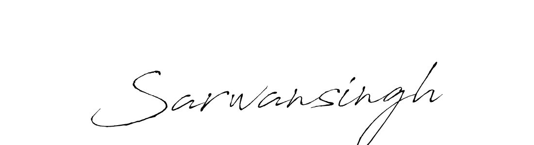 Sarwansingh stylish signature style. Best Handwritten Sign (Antro_Vectra) for my name. Handwritten Signature Collection Ideas for my name Sarwansingh. Sarwansingh signature style 6 images and pictures png