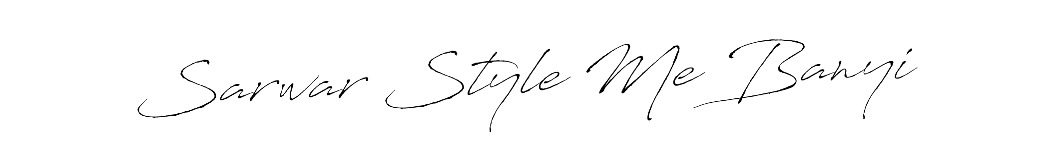 Once you've used our free online signature maker to create your best signature Antro_Vectra style, it's time to enjoy all of the benefits that Sarwar Style Me Banyi name signing documents. Sarwar Style Me Banyi signature style 6 images and pictures png