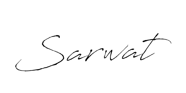 Make a beautiful signature design for name Sarwat. With this signature (Antro_Vectra) style, you can create a handwritten signature for free. Sarwat signature style 6 images and pictures png