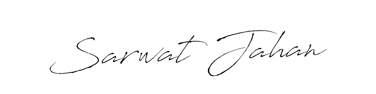 You should practise on your own different ways (Antro_Vectra) to write your name (Sarwat Jahan) in signature. don't let someone else do it for you. Sarwat Jahan signature style 6 images and pictures png