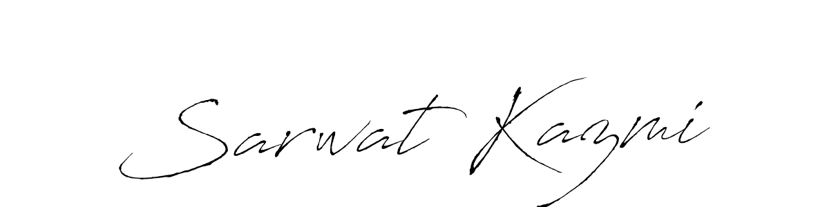 Make a beautiful signature design for name Sarwat Kazmi. Use this online signature maker to create a handwritten signature for free. Sarwat Kazmi signature style 6 images and pictures png