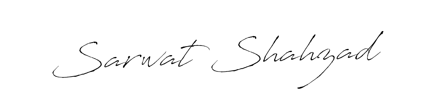 Design your own signature with our free online signature maker. With this signature software, you can create a handwritten (Antro_Vectra) signature for name Sarwat Shahzad. Sarwat Shahzad signature style 6 images and pictures png