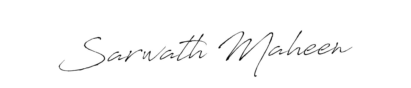 if you are searching for the best signature style for your name Sarwath Maheen. so please give up your signature search. here we have designed multiple signature styles  using Antro_Vectra. Sarwath Maheen signature style 6 images and pictures png