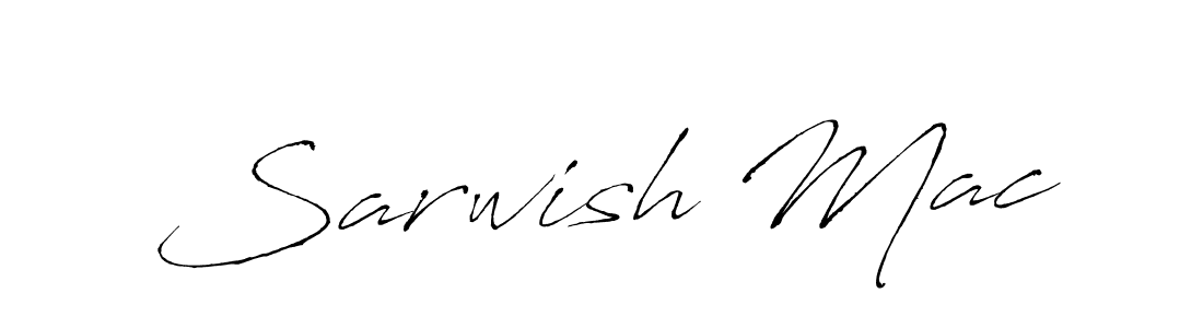 Design your own signature with our free online signature maker. With this signature software, you can create a handwritten (Antro_Vectra) signature for name Sarwish Mac. Sarwish Mac signature style 6 images and pictures png