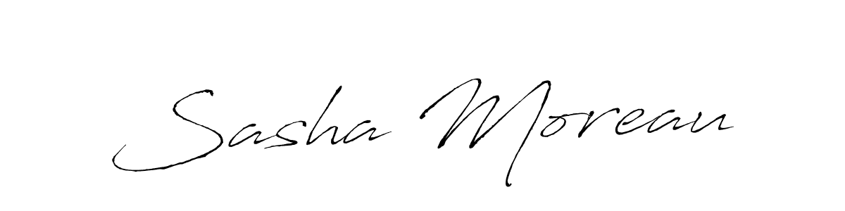 Also we have Sasha Moreau name is the best signature style. Create professional handwritten signature collection using Antro_Vectra autograph style. Sasha Moreau signature style 6 images and pictures png