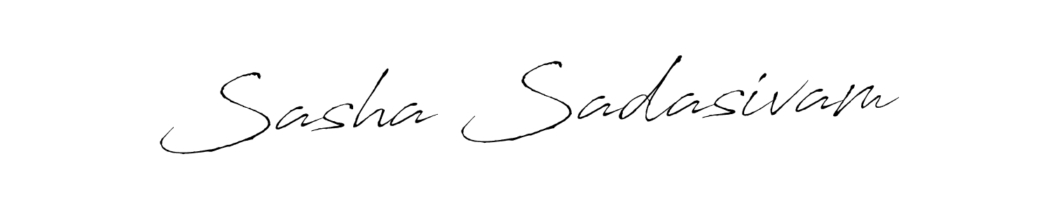 Create a beautiful signature design for name Sasha Sadasivam. With this signature (Antro_Vectra) fonts, you can make a handwritten signature for free. Sasha Sadasivam signature style 6 images and pictures png