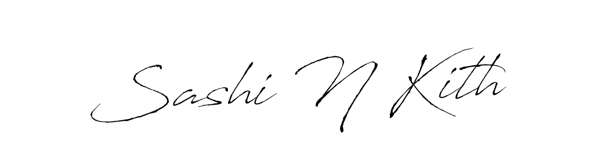 Design your own signature with our free online signature maker. With this signature software, you can create a handwritten (Antro_Vectra) signature for name Sashi N Kith. Sashi N Kith signature style 6 images and pictures png