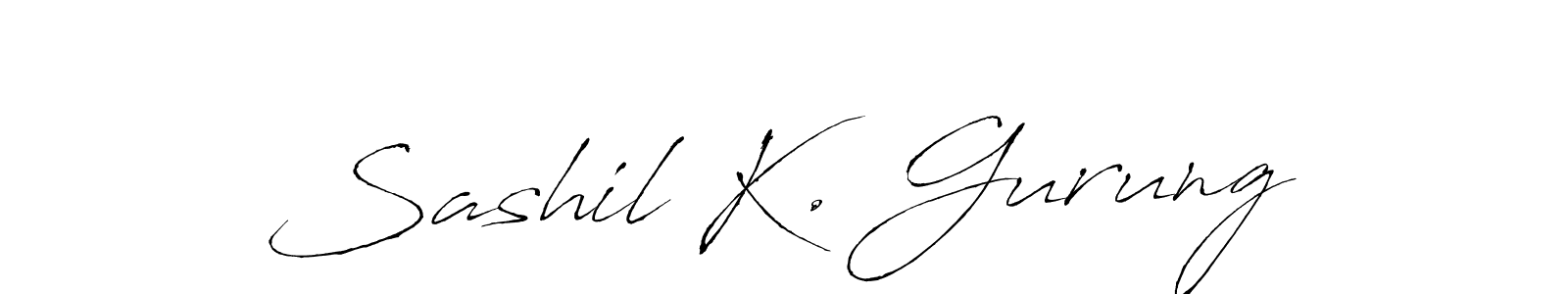 You can use this online signature creator to create a handwritten signature for the name Sashil K. Gurung. This is the best online autograph maker. Sashil K. Gurung signature style 6 images and pictures png