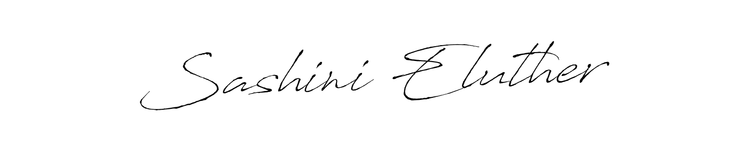 Use a signature maker to create a handwritten signature online. With this signature software, you can design (Antro_Vectra) your own signature for name Sashini Eluther. Sashini Eluther signature style 6 images and pictures png