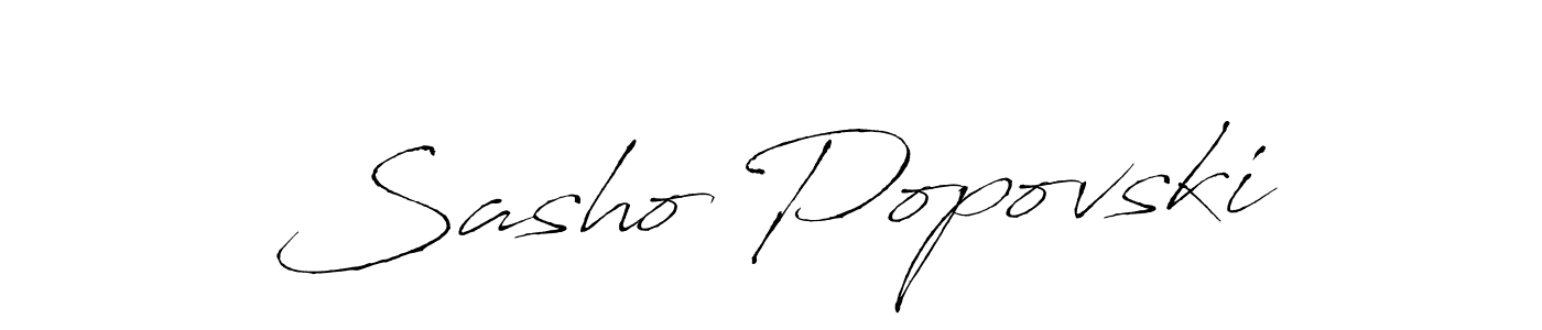 Create a beautiful signature design for name Sasho Popovski. With this signature (Antro_Vectra) fonts, you can make a handwritten signature for free. Sasho Popovski signature style 6 images and pictures png