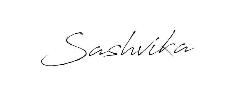 Use a signature maker to create a handwritten signature online. With this signature software, you can design (Antro_Vectra) your own signature for name Sashvika. Sashvika signature style 6 images and pictures png
