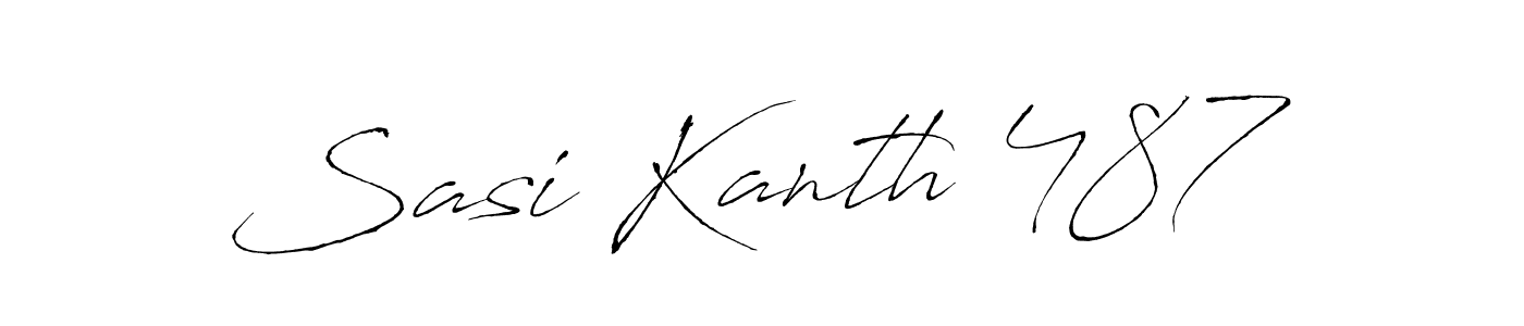 Use a signature maker to create a handwritten signature online. With this signature software, you can design (Antro_Vectra) your own signature for name Sasi Kanth 487. Sasi Kanth 487 signature style 6 images and pictures png