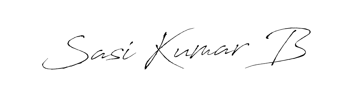 Sasi Kumar B stylish signature style. Best Handwritten Sign (Antro_Vectra) for my name. Handwritten Signature Collection Ideas for my name Sasi Kumar B. Sasi Kumar B signature style 6 images and pictures png