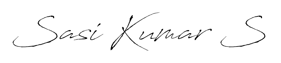 Also You can easily find your signature by using the search form. We will create Sasi Kumar S name handwritten signature images for you free of cost using Antro_Vectra sign style. Sasi Kumar S signature style 6 images and pictures png