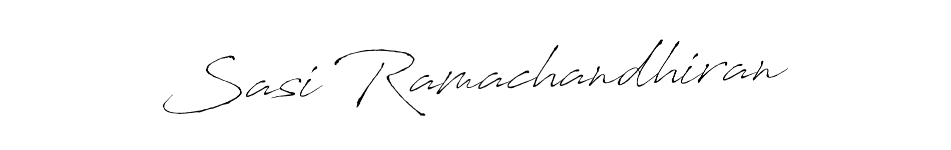 You should practise on your own different ways (Antro_Vectra) to write your name (Sasi Ramachandhiran) in signature. don't let someone else do it for you. Sasi Ramachandhiran signature style 6 images and pictures png