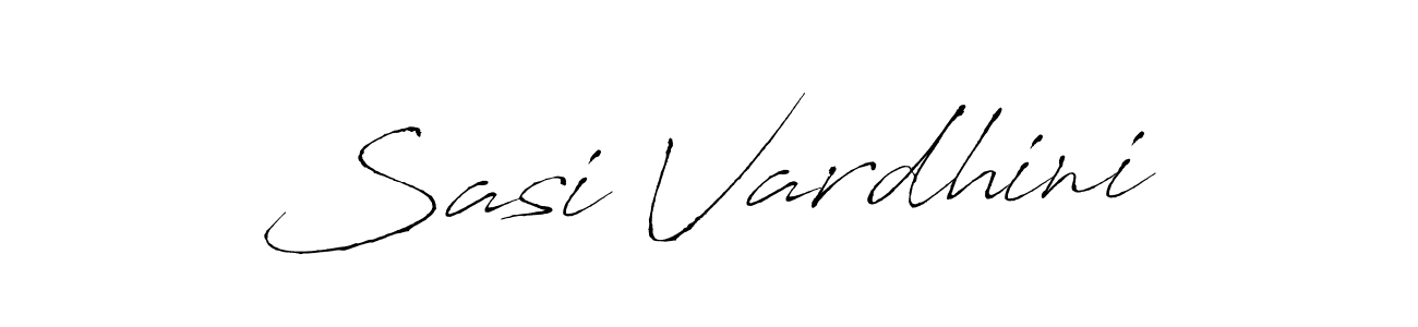Create a beautiful signature design for name Sasi Vardhini. With this signature (Antro_Vectra) fonts, you can make a handwritten signature for free. Sasi Vardhini signature style 6 images and pictures png