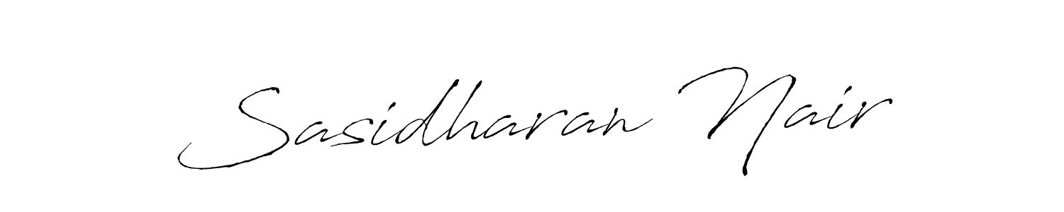 Make a beautiful signature design for name Sasidharan Nair. Use this online signature maker to create a handwritten signature for free. Sasidharan Nair signature style 6 images and pictures png