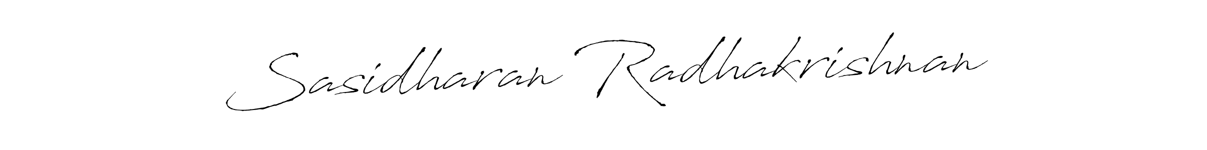 Use a signature maker to create a handwritten signature online. With this signature software, you can design (Antro_Vectra) your own signature for name Sasidharan Radhakrishnan. Sasidharan Radhakrishnan signature style 6 images and pictures png