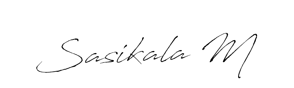 You should practise on your own different ways (Antro_Vectra) to write your name (Sasikala M) in signature. don't let someone else do it for you. Sasikala M signature style 6 images and pictures png