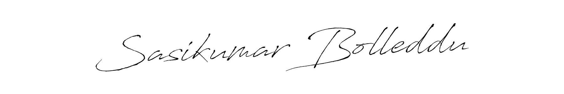 Make a beautiful signature design for name Sasikumar Bolleddu. With this signature (Antro_Vectra) style, you can create a handwritten signature for free. Sasikumar Bolleddu signature style 6 images and pictures png