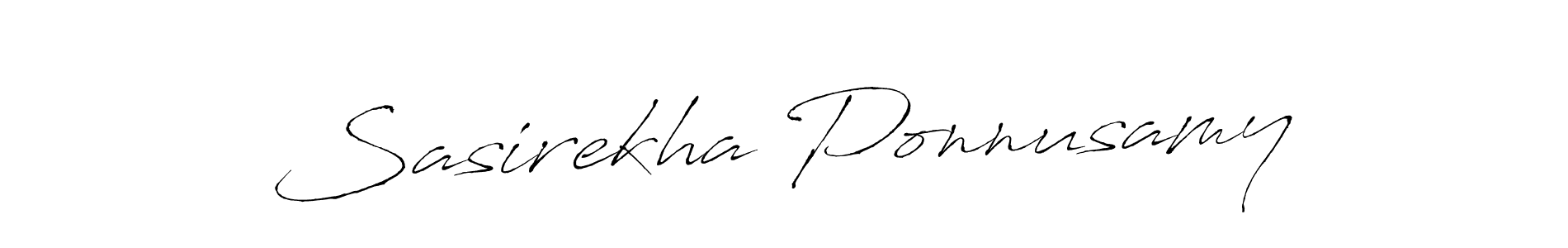 Design your own signature with our free online signature maker. With this signature software, you can create a handwritten (Antro_Vectra) signature for name Sasirekha Ponnusamy. Sasirekha Ponnusamy signature style 6 images and pictures png