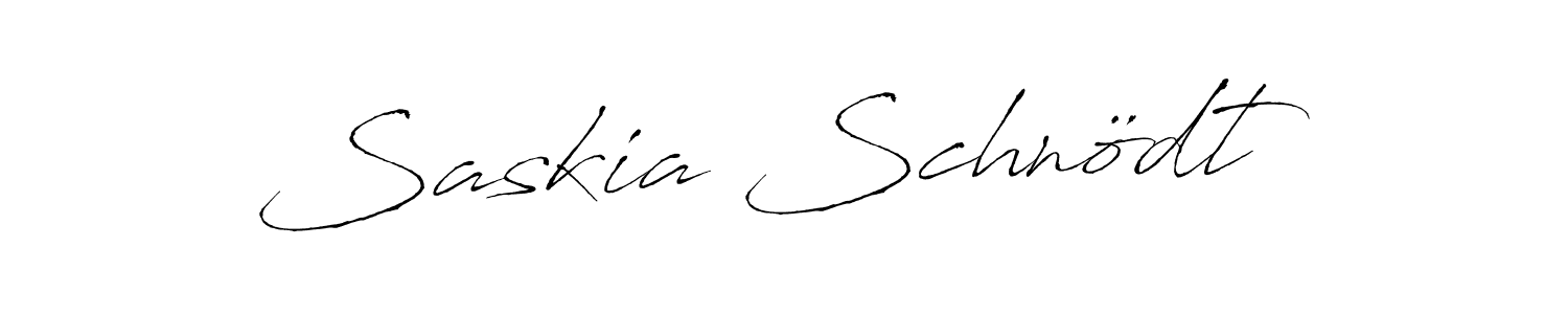 How to make Saskia Schnödt name signature. Use Antro_Vectra style for creating short signs online. This is the latest handwritten sign. Saskia Schnödt signature style 6 images and pictures png