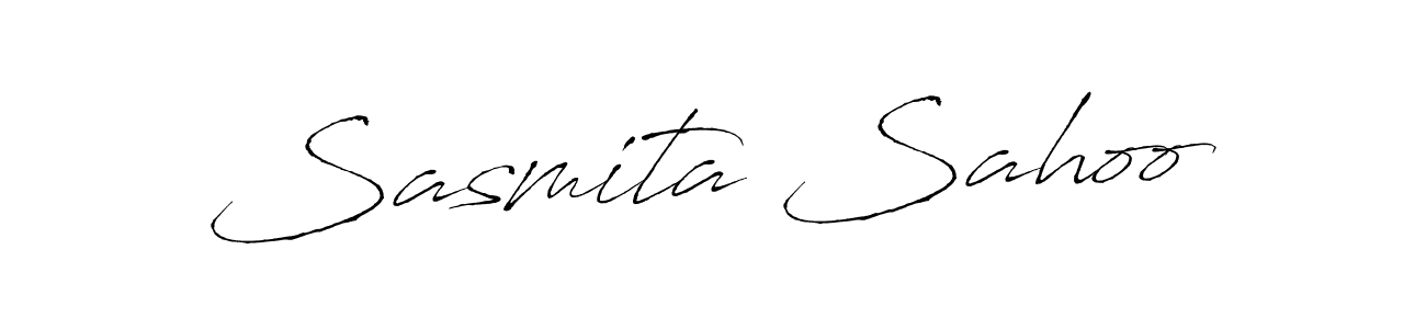 The best way (Antro_Vectra) to make a short signature is to pick only two or three words in your name. The name Sasmita Sahoo include a total of six letters. For converting this name. Sasmita Sahoo signature style 6 images and pictures png