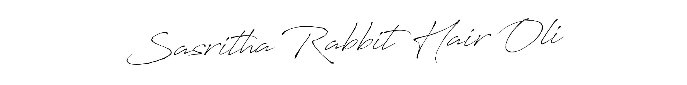 How to make Sasritha Rabbit Hair Oli name signature. Use Antro_Vectra style for creating short signs online. This is the latest handwritten sign. Sasritha Rabbit Hair Oli signature style 6 images and pictures png