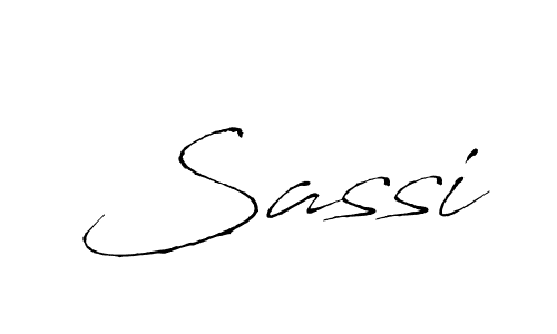 Make a beautiful signature design for name Sassi. With this signature (Antro_Vectra) style, you can create a handwritten signature for free. Sassi signature style 6 images and pictures png