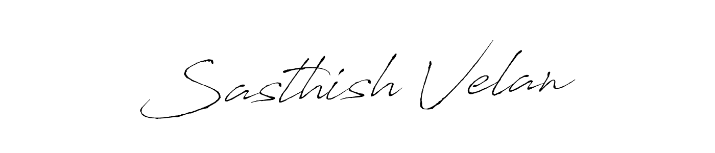 Use a signature maker to create a handwritten signature online. With this signature software, you can design (Antro_Vectra) your own signature for name Sasthish Velan. Sasthish Velan signature style 6 images and pictures png