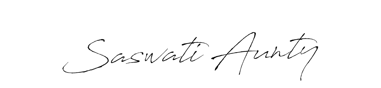 Create a beautiful signature design for name Saswati Aunty. With this signature (Antro_Vectra) fonts, you can make a handwritten signature for free. Saswati Aunty signature style 6 images and pictures png