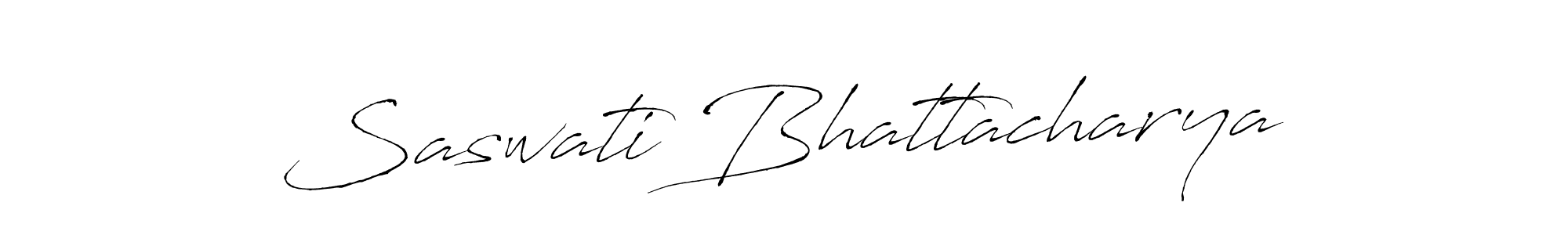 Create a beautiful signature design for name Saswati Bhattacharya. With this signature (Antro_Vectra) fonts, you can make a handwritten signature for free. Saswati Bhattacharya signature style 6 images and pictures png