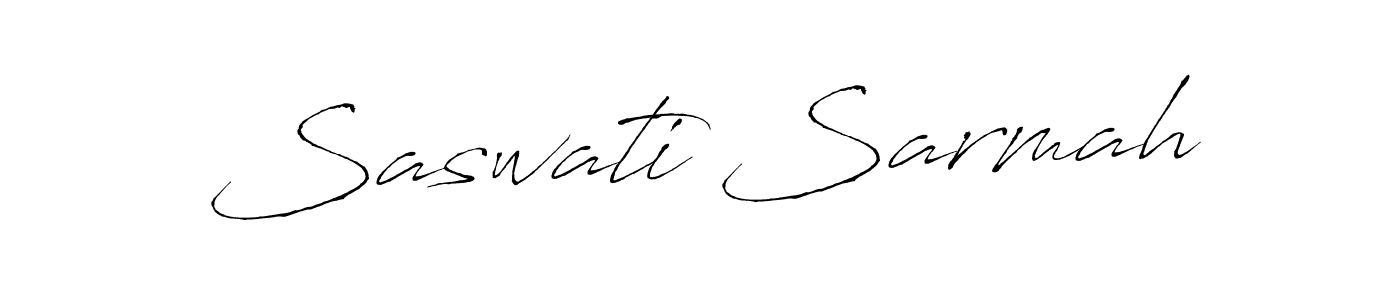 if you are searching for the best signature style for your name Saswati Sarmah. so please give up your signature search. here we have designed multiple signature styles  using Antro_Vectra. Saswati Sarmah signature style 6 images and pictures png