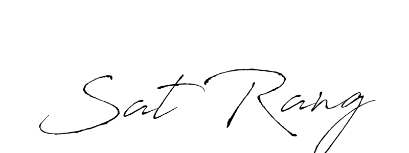Use a signature maker to create a handwritten signature online. With this signature software, you can design (Antro_Vectra) your own signature for name Sat Rang. Sat Rang signature style 6 images and pictures png