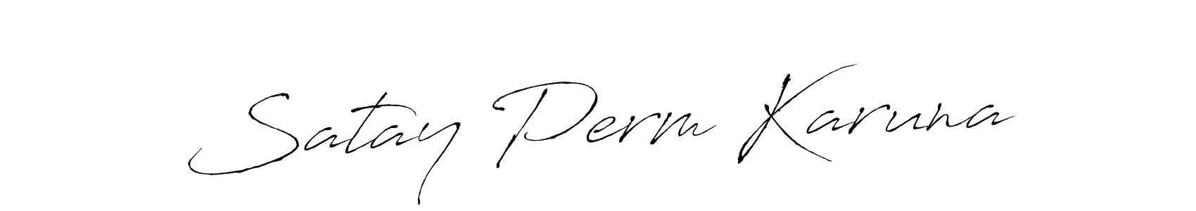 Make a beautiful signature design for name Satay Perm Karuna. Use this online signature maker to create a handwritten signature for free. Satay Perm Karuna signature style 6 images and pictures png